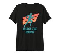 Chase The Dawn Runner Retro 70s 80s Premium T-Shirt
