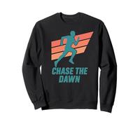 Chase the Dawn Runner Retro 70s 80s Sweatshirt