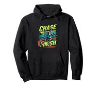 Chase The Finish Running Motivation Athlete Design Pullover Hoodie