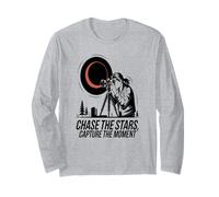 Chase The Stars Astrophotography Night Sky Explorer Theme Long Sleeve T-Shirt