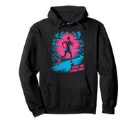 Chase The Storms Away Neon Runner Design Pullover Hoodie