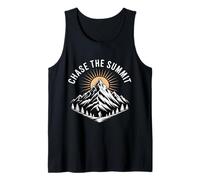 chase the summit camping, hiking mountain climbers dream Tank Top