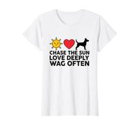 Chase The Sun Love Deeply Wag Often Dog Lover Value Graphic T-Shirt