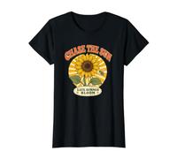Chase the Sun Retro Sunflower Late Summer Bloom Tee Value Graphic T-Shirt