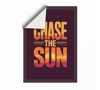 Chase the Sun Typography Unframed Wall Art Print A3 (42×29.7cm), Wall Decor for Living Room, Bedroom, Office & Home, Art Gift