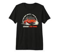 Chase The Time Car Tee Time Attack Racing Design Car Lover Premium T-Shirt