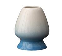 Chasen Holder, Lifestyle Matcha Broom Holder, Broom Holder for Tea Ceremony, Matcha Whisk Stand, Ceramic Holder for Bamboo Matcha Chases, Ceramic Matcha Broom Holder, Gradient Blue