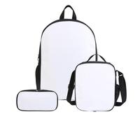 Chashaobo Kids Blank Backpack for Heat Transfer Printing Customization Lightweight Toddler Bookbag for Preschool Kindergarten, 16inch3pcsblack, 4Sets, Custom