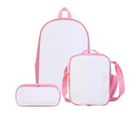 Chashaobo Kids Blank Backpack for Heat Transfer Printing Customization Lightweight Toddler Bookbag for Preschool Kindergarten, 16inch3pcspink, 4Sets