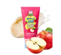 CHASIN' RABBITS Apple Jam Scrub Foam 120ML/4.05 Fl Oz, Exfoliating & Hydrating Cleanser with Triple Scrub Particles, pH-Balanced, Apple-Infused Face Wash for Smooth & Radiant Skin, Korean Skincare