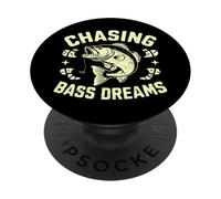 Chasing Bass Dreams Bass Fishing PopSockets Adhesive PopGrip