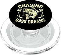 Chasing Bass Dreams Bass Fishing PopSockets PopGrip for MagSafe