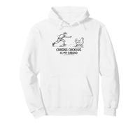 Chasing Chickens Is My Cardio Hen Lover Backyard Flock Gift Pullover Hoodie