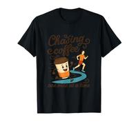 Chasing Coffee One Mile At A Time T-Shirt