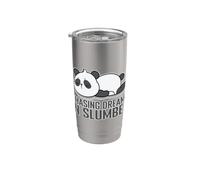 Chasing Dreams in Slumber Sleeping Panda Stainless Steel Insulated Tumbler