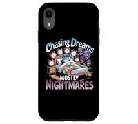 Chasing Dreams Mostly Nightmares Humor Case for iPhone XR
