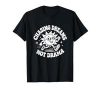 Chasing Dreams Not Drama Motivational Retro Sun Quote T-Shirt