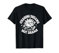Chasing Dreams Not Drama Motivational Retro Sun Quote Value Graphic T-Shirt