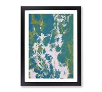 Chasing Eternity Abstract Framed Print for Living Room Bedroom Home Office Décor, Wall Art Picture Ready to Hang, Black A4 Frame (34 x 25 cm)