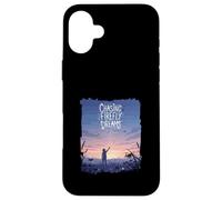 Chasing Firefly Dreams Whimsical Night Sky Scene Case for iPhone 16 Plus
