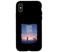Chasing Firefly Dreams Whimsical Night Sky Scene Case for iPhone X/XS