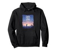 Chasing Firefly Dreams Whimsical Night Sky Scene Pullover Hoodie
