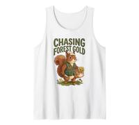 Chasing Forest Mushroom Foraging Wild Squirrels in Vests Tank Top