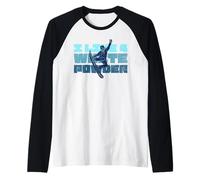 Chasing Fresh White Snow I Live 4 Epic Retro Snowboarding Raglan Baseball Tee