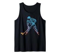 Chasing Goals & Trophy Ice Hockey Player Winter Sports Tank Top