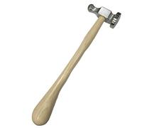 Chasing Hammer Jewellery Tool, 28mm Flat Face, Wood Handle, Repousse Silversmith Hammer, 1.10 Inch