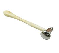 Chasing Hammer Jewellery Tool, 32mm Dome Head, Metal Silversmith Repousse Hammer with Wood Handle
