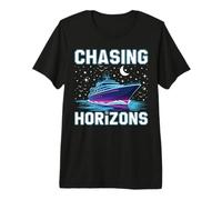 Chasing Horizons Cruise Ship Nautical Adventure Premium T-Shirt