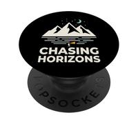 Chasing Horizons Night Hiking Mountain Moon Stars PopSockets Adhesive PopGrip
