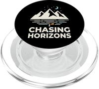 Chasing Horizons Night Hiking Mountain Moon Stars PopSockets PopGrip for MagSafe
