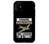 Chasing Horizons one Lesson at a Time Flight Instructor Case for iPhone 11
