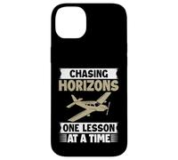 Chasing Horizons one Lesson at a Time Flight Instructor Case for iPhone 14 Plus