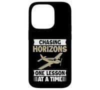 Chasing Horizons one Lesson at a Time Flight Instructor Case for iPhone 14 Pro
