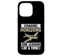 Chasing Horizons one Lesson at a Time Flight Instructor Case for iPhone 14 Pro Max