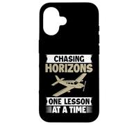 Chasing Horizons one Lesson at a Time Flight Instructor Case for iPhone 16