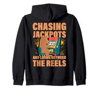 Chasing Jackpots and living between the reels Zip Hoodie