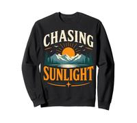 Chasing Sunlight Mountain Sunset Hiking Sweatshirt