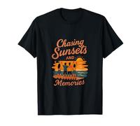 Chasing Sunsets and Memories Beach Graphic Art T-Shirt
