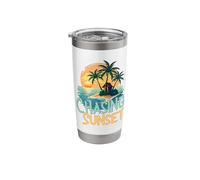 Chasing Sunsets Beach Stainless Steel Insulated Tumbler