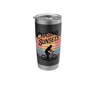 Chasing Sunsets Cycling Adventure Stainless Steel Insulated Tumbler