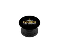 Chasing Sunshine And Serenity Solar Energy Enthusiast PopSockets Adhesive PopGrip