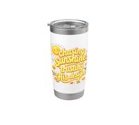 Chasing Sunshine Trusting His Design Christian Daisy Summer Stainless Steel Insulated Tumbler