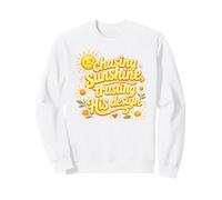 Chasing Sunshine Trusting His Design Christian Daisy Summer Sweatshirt