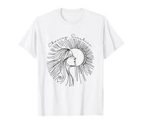 Chasing Sunshine Woman Sun Line Art T-Shirt