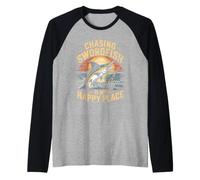 Chasing Swordfish is My Happy Place Deep Sea Fishing Raglan Baseball Tee