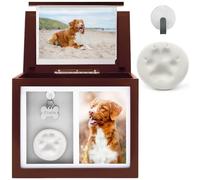 Chasing Tails Pet Urns for Dogs Ashes Keepsake - Memorial Dog Urns for Ashes Personalized, Cat Urns for Ashes, pet urns for Dogs Ashes Small - Includes Pet Paw Print Kit, Picture Frame and Photo Book